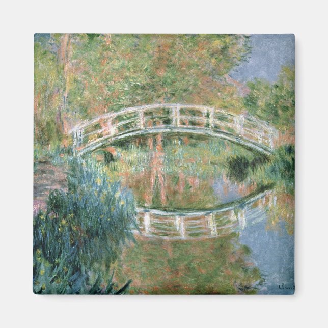 Claude Monet | Japanska bron, Giverny Magnet (Framsidan)