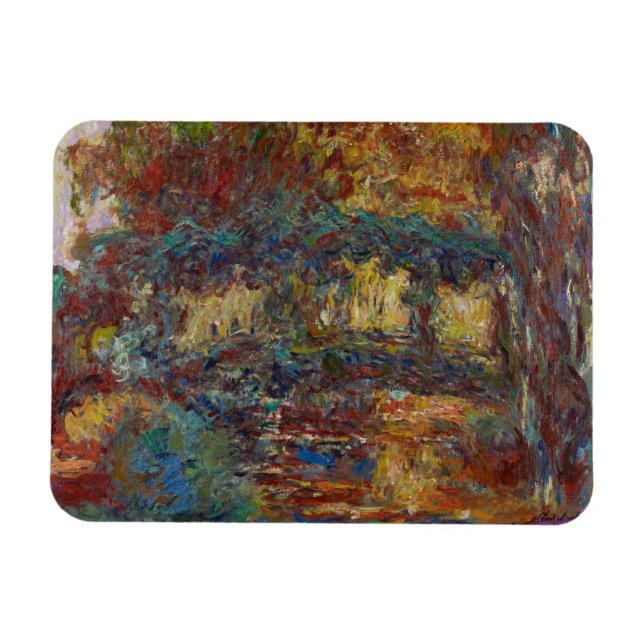 Claude Monet | Japanska bron Magnet (Horisontell)