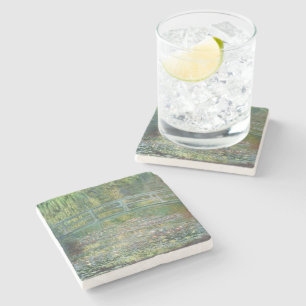 Claude Monet Japanska Bron Vatten Lilja Konst Stenunderlägg