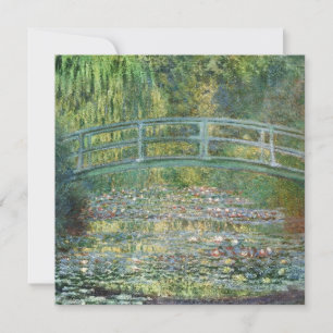 Claude Monet Japanska Bron Vattenlilja Konst Anteckningskort