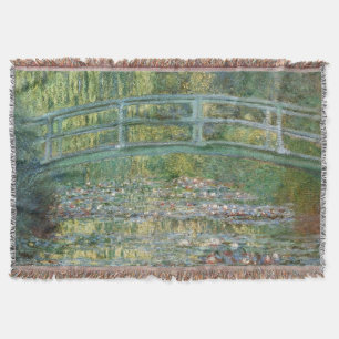 Claude Monet Japanska Bron Vattenlilja Konst Filt