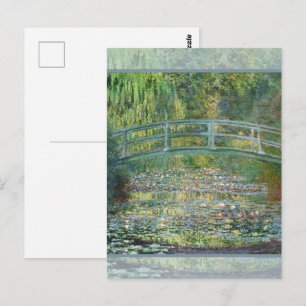 Claude Monet Japanska Bron Vattenlilja Konst Vykort