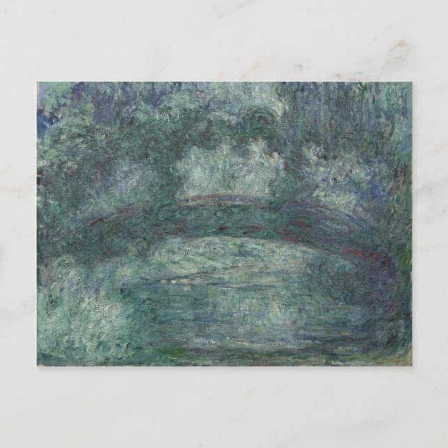 Claude Monet - Japanska bron Vykort (Framsida)