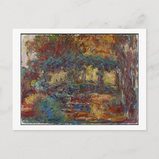 Claude Monet | Japanska bron Vykort (Framsida)