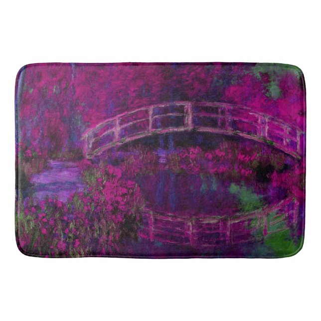 Claude Monet, japanska brons lila Badrumsmatta (Framsidan)