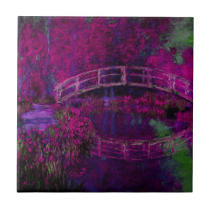 Claude Monet, japanska brons lila Kakelplatta
