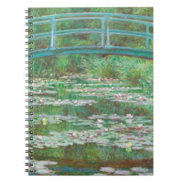 Claude Monet Japanska Footbridge. Impressionism Anteckningsbok