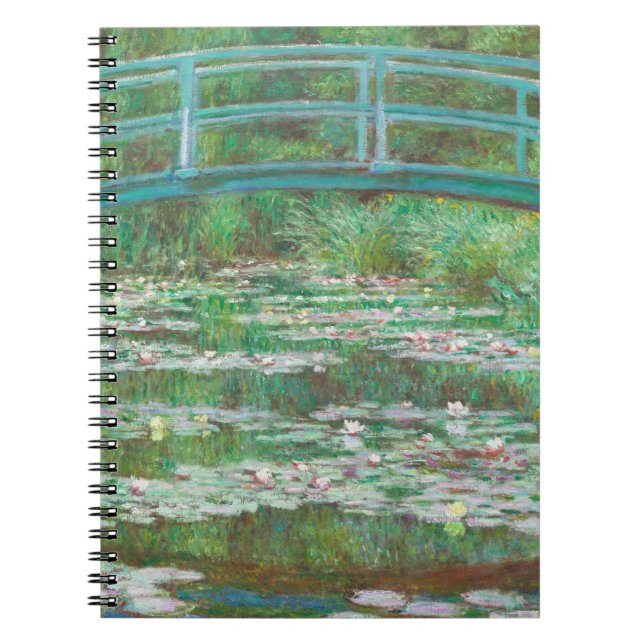 Claude Monet Japanska Footbridge. Impressionism Anteckningsbok (Framsidan)