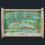 Claude Monet Japanska Footbridge. Impressionism Frukostbricka<br><div class="desc">Claude Monet "Japansk Footbridge" som serveringsfack.</div>