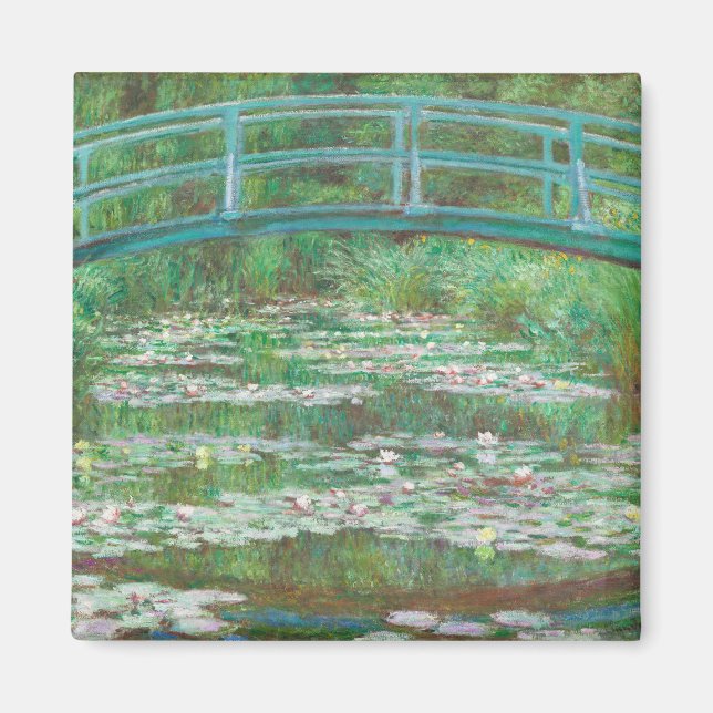 Claude Monet Japanska Footbridge. Impressionism Magnet (Framsidan)