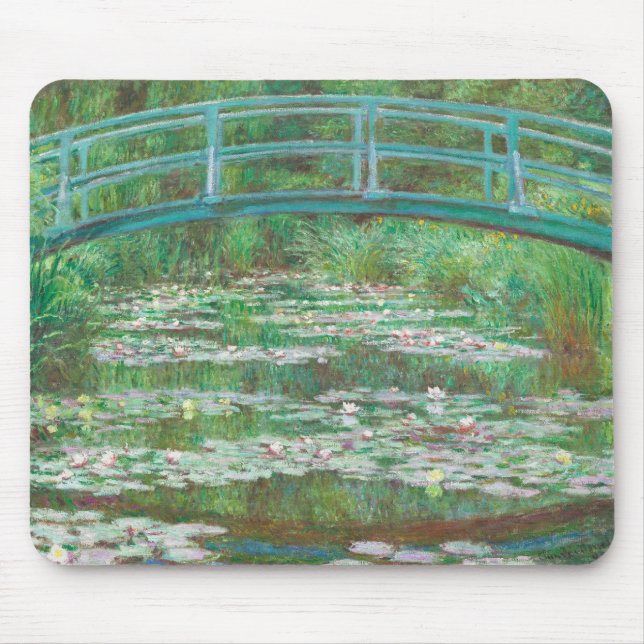 Claude Monet Japanska Footbridge. Impressionism Musmatta (Framsidan)