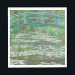 Claude Monet Japanska Footbridge. Impressionism Pappersservett<br><div class="desc">Claude Monet "Japansk Footbridge" napkin. Sommarens vatten lily nature impressionism.</div>