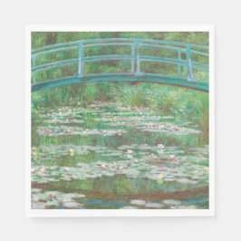 Claude Monet Japanska Footbridge. Impressionism Pappersservett