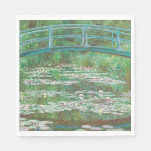 Claude Monet Japanska Footbridge. Impressionism Pappersservett