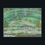 Claude Monet Japanska Footbridge. Impressionism Vykort<br><div class="desc">Claude Monet "Japansk fotbollsspelare" vykort.</div>