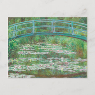 Claude Monet Japanska Footbridge. Impressionism Vykort