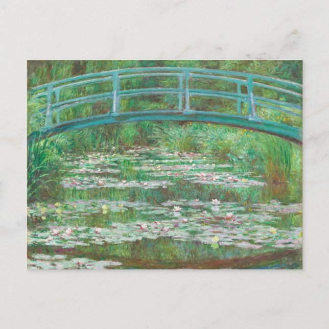 Claude Monet Japanska Footbridge. Impressionism Vykort (Framsida)