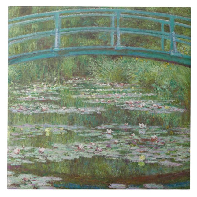 Claude Monet | Japanska fotbollen 1899 Kakelplatta (Framsidan)