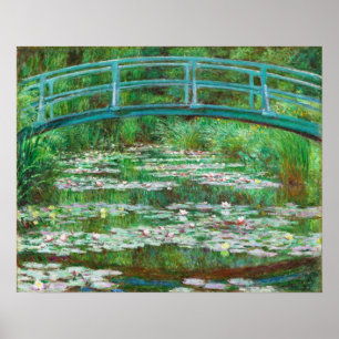 Claude Monet: Japanska fotbollsbryggan Poster