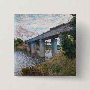 Claude Monet - Järnvägsbron i Argentina Knapp