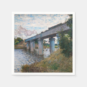 Claude Monet - Järnvägsbron i Argentina Pappersservett