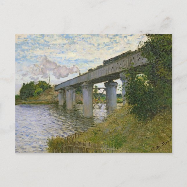 Claude Monet | Järnvägsbron i Argentina Vykort (Framsida)