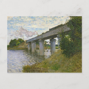 Claude Monet Järnvägsbron i Argentina Vykort