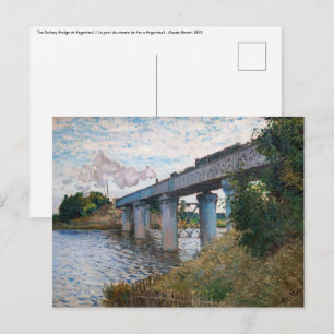 Claude Monet - Järnvägsbron i Argentina Vykort