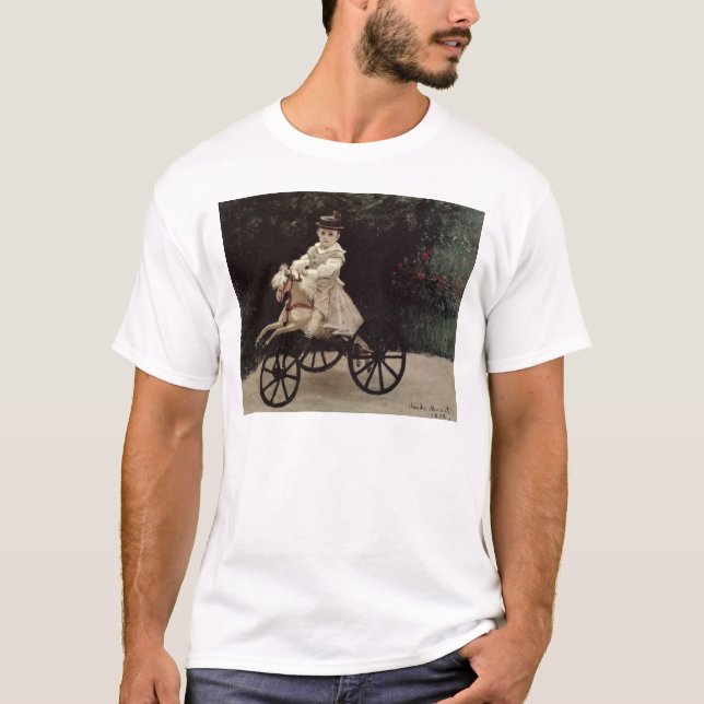 Claude Monet | Jean Monet på hans hobbyhäst, 1872 Tee (Framsida)