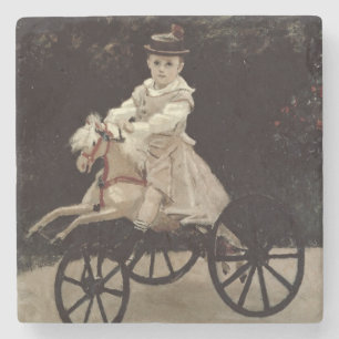 Claude Monet Jean Monet på hans hobbyhäst, 187 Stenunderlägg
