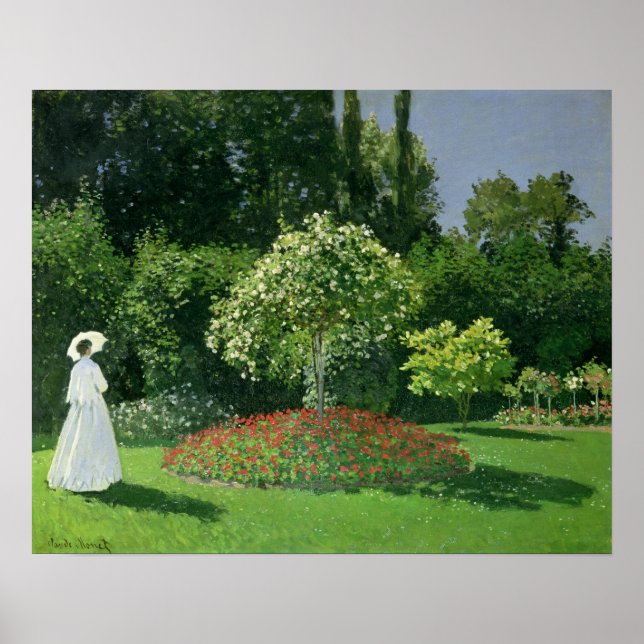 Claude Monet | Jeanne Marie Lecadre i Garden Poster (Framsidan)