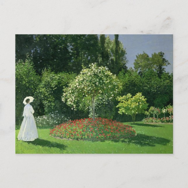 Claude Monet | Jeanne Marie Lecadre i Garden Vykort (Framsida)