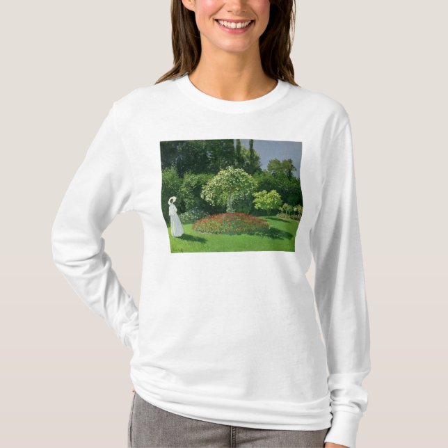 Claude Monet | Jeanne Marie Lecadre i trädgården T-shirt (Framsida)