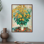 Claude Monet Jerusalem Artichoke Flowers Art Skriv Poster<br><div class="desc">Lägg dig i Claude Monets känsliga skönhet "Jerusalem Artichoke Flowers". Den här utpräglade konsten visar Monets anmärkningsvärda talang när det gäller att fånga in de invecklade detaljerna och det pulserande färgen av naturen. Höjd din livsmiljö med det tidlösa mästerverket som för in den fantastiska naturresursen i Monets trädgård i ditt...</div>