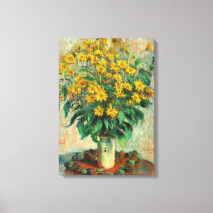 Claude Monet - Jerusalem Artichoke Flowers Canvastryck