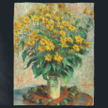 Claude Monet - Jerusalem Artichoke Flowers Fleecefilt<br><div class="desc">Jerusalem Artichoke Flowers - Claude Monet,  Oil on Canvas,  1880</div>