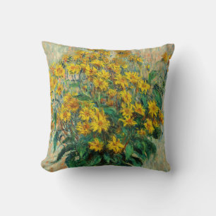 Claude Monet - Jerusalem Artichoke Flowers Kudde