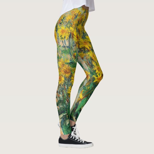Claude Monet - Jerusalem Artichoke Flowers Leggings (Höger)