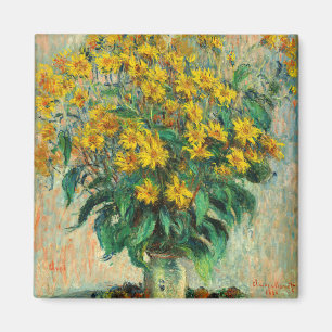 Claude Monet - Jerusalem Artichoke Flowers Magnet