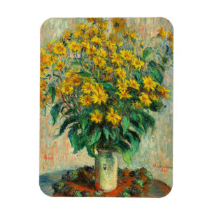 Claude Monet - Jerusalem Artichoke Flowers Magnet