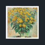 Claude Monet - Jerusalem Artichoke Flowers Pappersservett<br><div class="desc">Jerusalem Artichoke Flowers - Claude Monet,  Oil on Canvas,  1880</div>