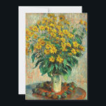 Claude Monet - Jerusalem Artichoke Flowers Tack Kort<br><div class="desc">Jerusalem Artichoke Flowers - Claude Monet,  Oil on Canvas,  1880</div>