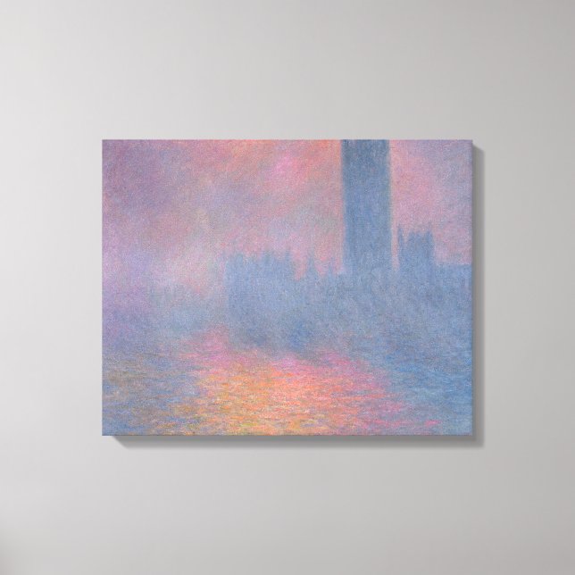 Claude Monet | Kammaren i London Canvastryck (Framsida)