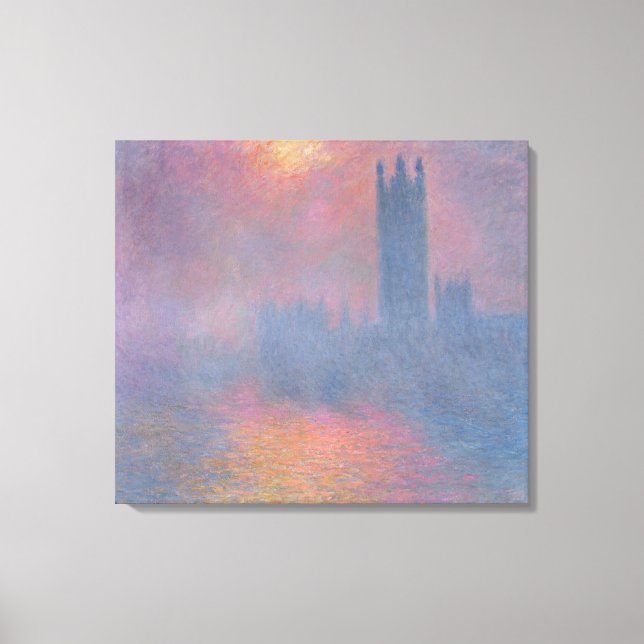 Claude Monet | Kammaren i London Canvastryck (Framsida)