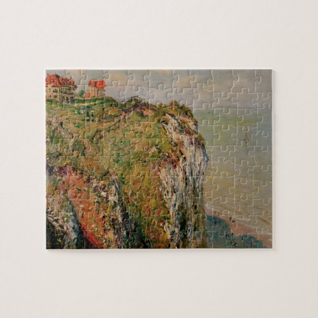 Claude Monet | klippa på Dieppe, 1882 Pussel (Horisontell)