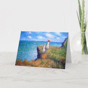 Claude Monet: Klippan går på Pourville Kort