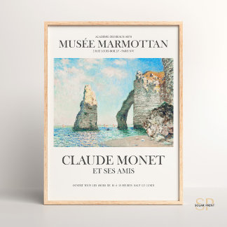 Claude Monet: Klippet på Étretat Fine Art Print Poster