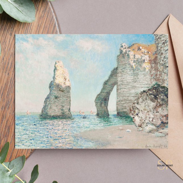 Claude Monet, klippet vid Étretat Painting Art Vykort (Skapare uppladdad)