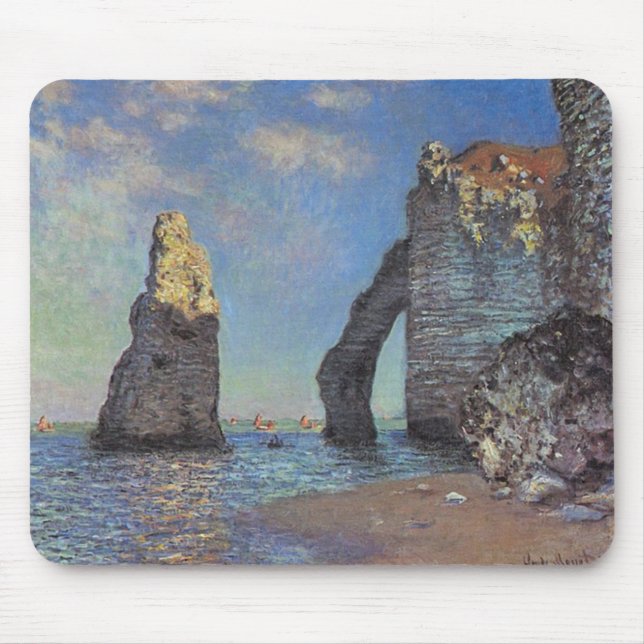 Claude Monet - klippor på Etretat Musmatta (Framsidan)