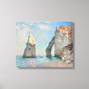 Claude Monet - Klippor vid Etretat Canvastryck